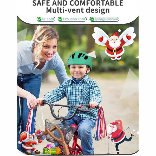 Green XJD Toddler Bike Helmet with Adjustable Fit, XS (46–51 cm)