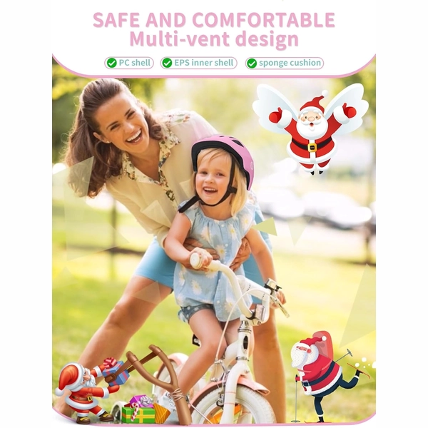 Pink Adjustable Kids Helmet by XJD – Toddler Bike Helmet, XS & S