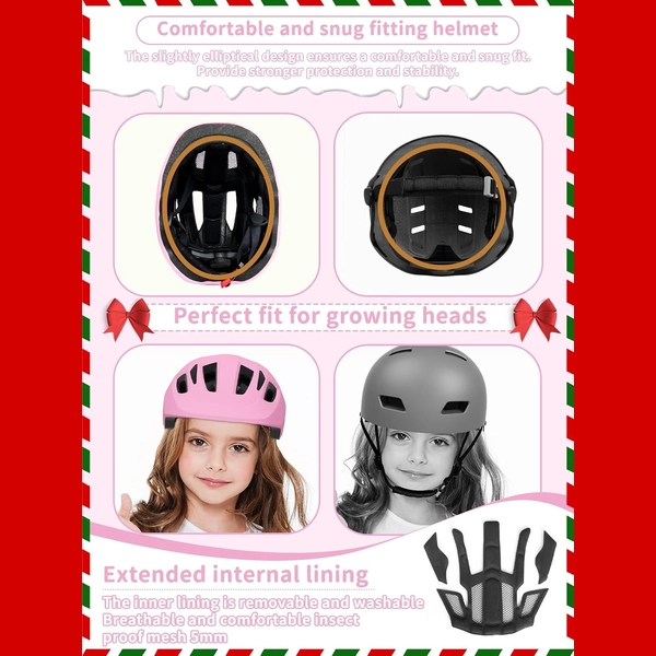Pink Adjustable Kids Helmet by XJD – Toddler Bike Helmet, XS & S