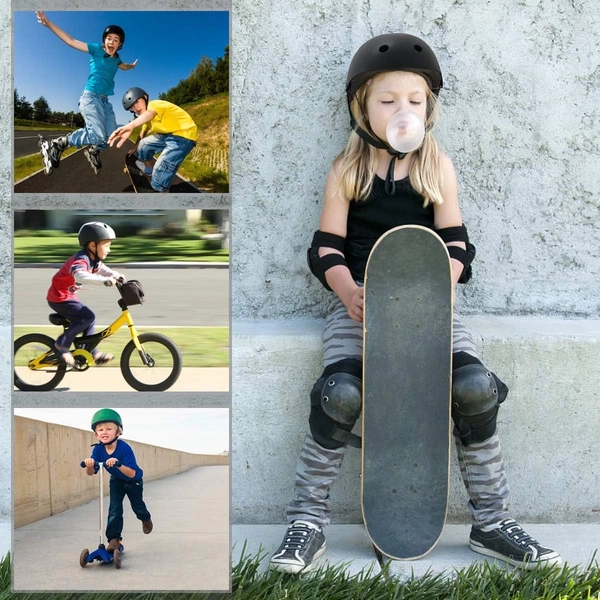 Orange Kids Helmet & Pad Set by XJD – Sizes S & M