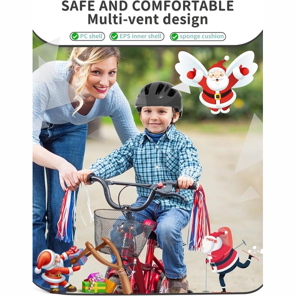 Black XJD Toddler Bike Helmet, Adjustable – Kids' Protective Helmet