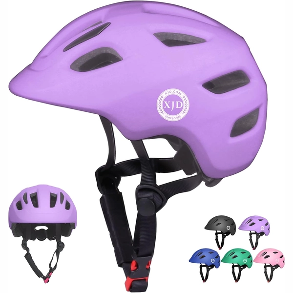 Light Purple XJD Toddler Bike Helmet, Adjustable, Size XS (46–51 cm)