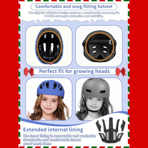 Blue XJD Kids' Bike Helmet, Adjustable Fit – Sizes XS & S