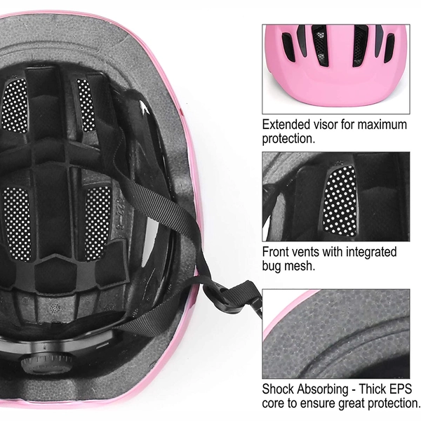 Kids Bike Helmet by XJD for Girls – Pink