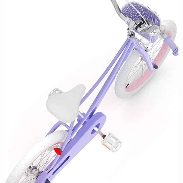 Girls' Training Wheel Bike by XJD with Basket – Purple