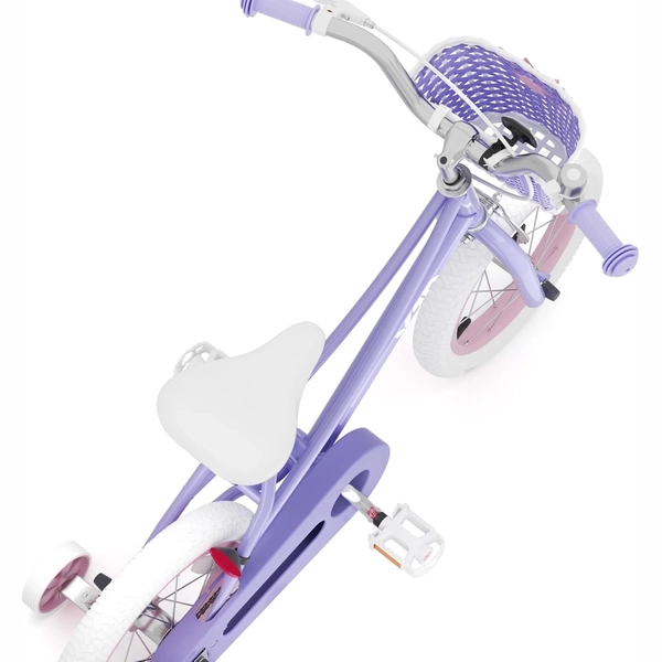 Girls' Training Wheel Bike by XJD with Basket – Purple