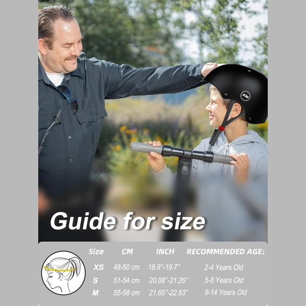 Black XJD Toddler Bike Helmet, Adjustable – Kids' Protective Helmet