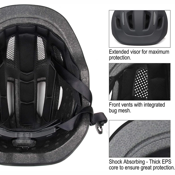 Kids Multi-Sport Bike Helmet by XJD – Black