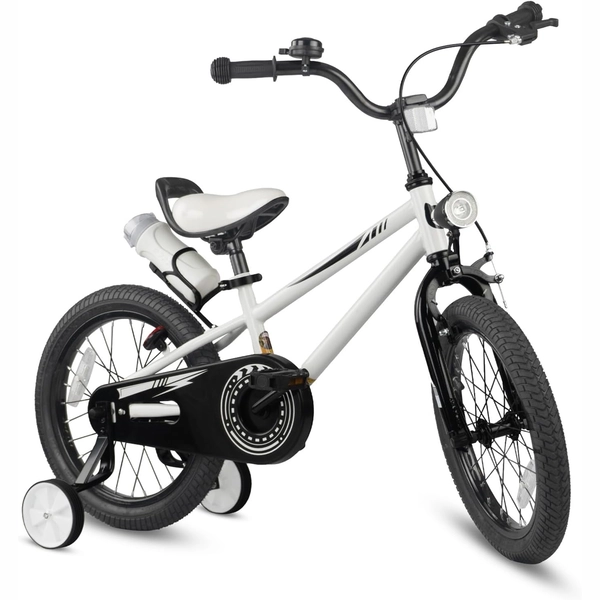 XJD Kids' Training Wheel Bike for Boys & Girls, 12/14/16 Inch – White