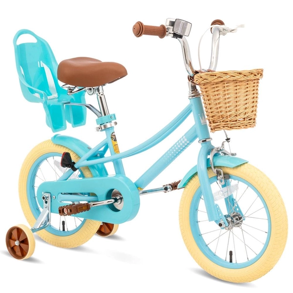 Girls' Training Wheel Bike by XJD, 12–20 Inch Wheels – Blue