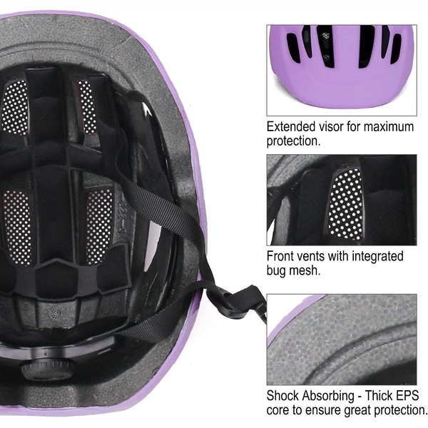 Girls' Bike Helmet from XJD – Purple