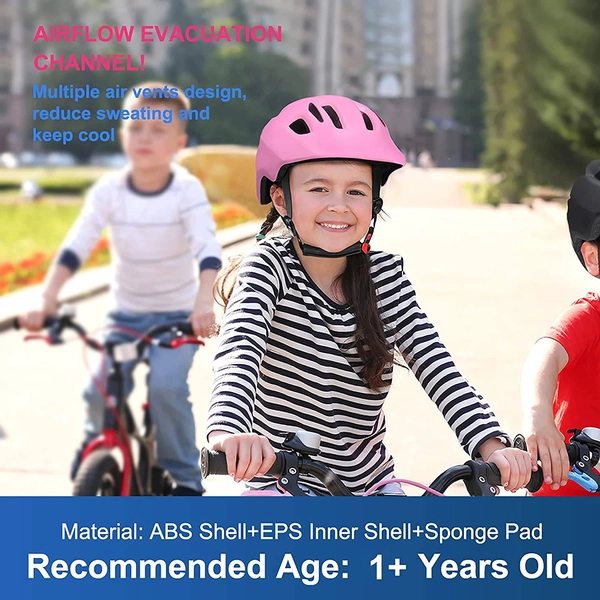 Kids Bike Helmet by XJD for Girls – Pink